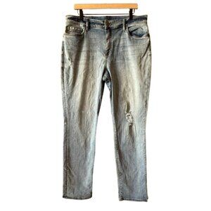 Women's Plus 16 Kut from the Kloth High Rise Distressed Boyfriend Jeans